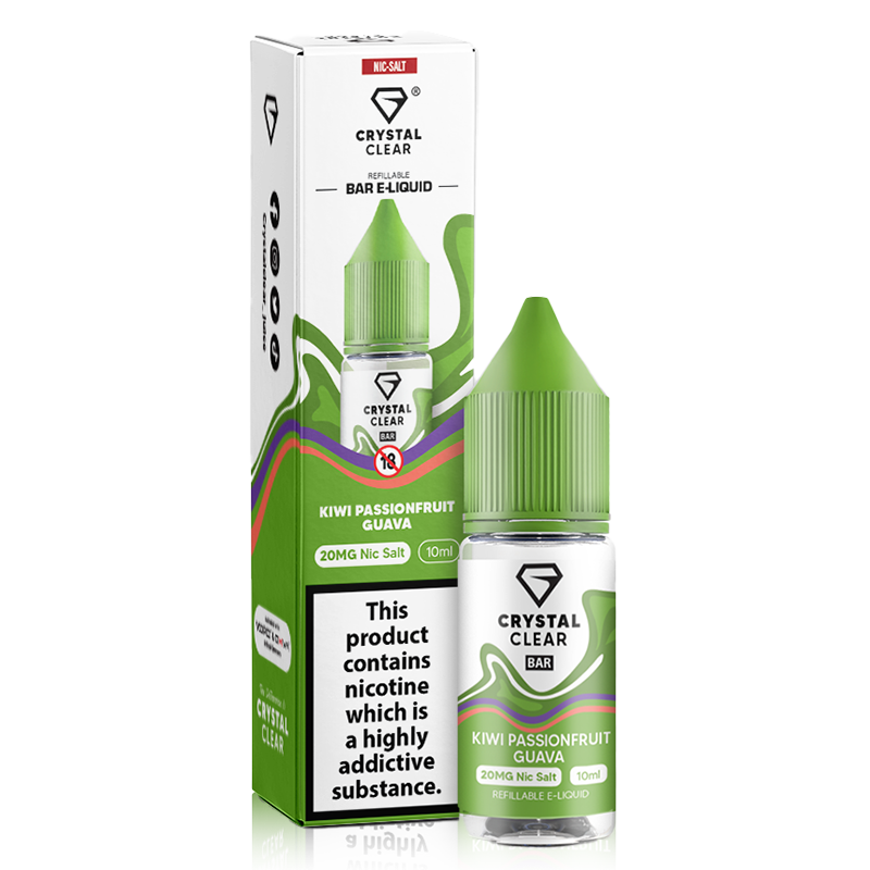 Crystal Clear Bar - Kiwi Passion Fruit Guava 10mg - 10ml